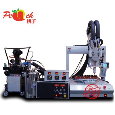 Two-liquid peristaltic pump AB glue dispenser